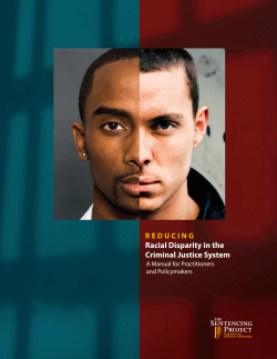 Racial disparity in the criminal Justice System