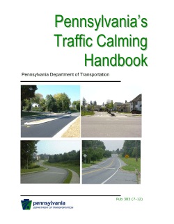 Pennsylvania`s Traffic Calming Handbook