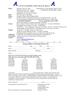 LITTLE RAIDER COED TRACK MEET