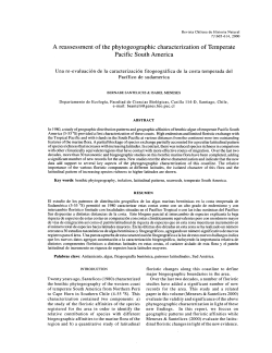 A reassessment of the phytogeographic characterization of