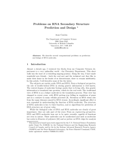 Problems on RNA Secondary Structure Prediction and Design *
