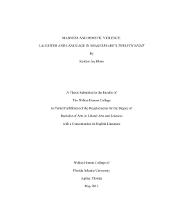 MADNESS AND MIMETIC VIOLENCE