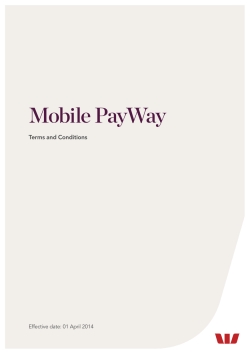 Mobile PayWay Terms and Conditions