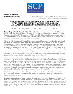 Press Release - SCP Auctions