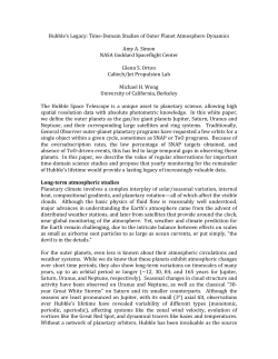 Outer Planet Legacy White Paper - Space Telescope Science Institute