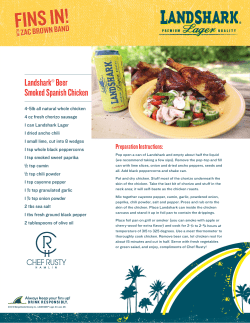 Landshark&reg; Beer Smoked Spanish Chicken