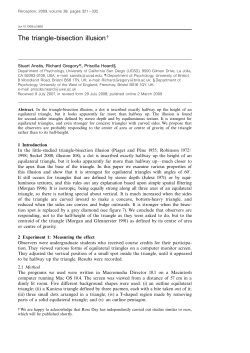 The triangle-bisection illusionА - Stuart Anstis Lab