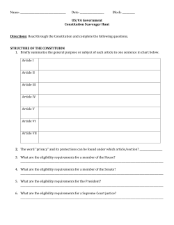 Constitution Scavenger Hunt