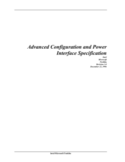 System Power Management Interface