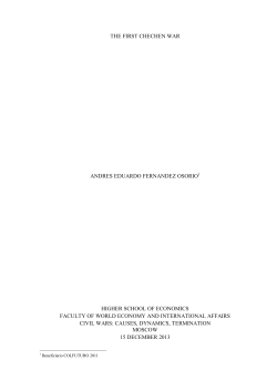 the first chechen war andres eduardo fernandez osorio higher