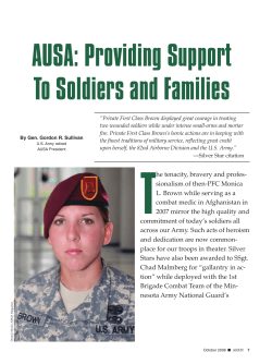 The tenacity, bravery and profes - Association of the United States