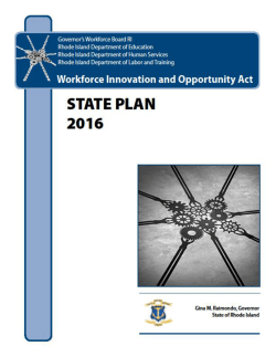 2017 Rhode Island WIOA Unified State Plan
