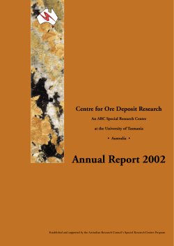 CODES Annual Report - University of Tasmania