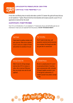 Firstly, there are differing views on exactly what makes a perfect CV