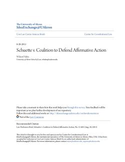 Schuette v. Coalition to Defend Affirmative Action