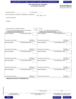 Annual Return - Service Alberta