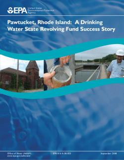 Pawtucket, Rhode Island: A Drinking Water State Revolving Fund