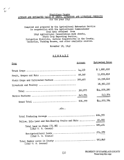 Crop Report - Stanislaus County Agricultural Commissioner