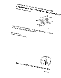 Constitutions for new democracies