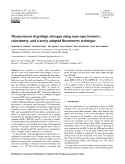 Measurement of geologic nitrogen using mass