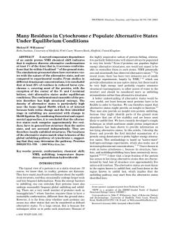 Cytochrome c - The University of Sheffield