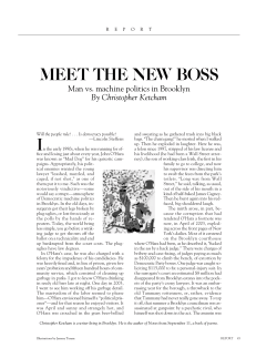 Meet the New Boss: Man vs. Machine Politics in Brooklyn
