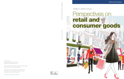 Perspectives on retail and consumer goods
