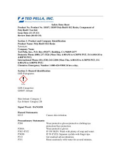 SDS - Ted Pella, Inc.