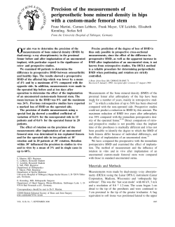 Precision of the measurements of periprosthetic bone mineral