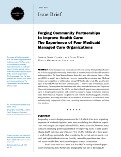 Forging Community Partnerships to Improve Health Care: The