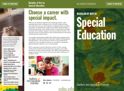 Major Sheet - Southern New Hampshire University