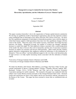 Managerial Leverage Is Limited By the Extent of the Market