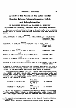 A Study of the Kinetics of the Sulfur