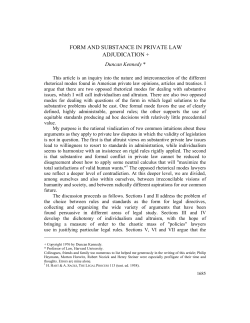 form and substance in private law adjudication +