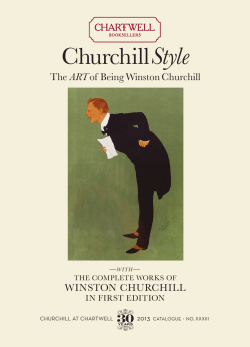 Churchill at Chartwell 2013 Catalogue