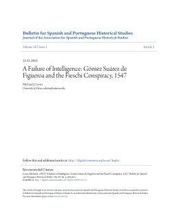 A Failure of Intelligence - Association for Spanish and Portuguese