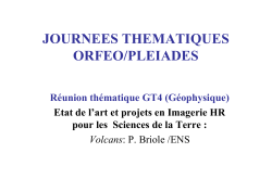 journees thematiques orfeo/pleiades