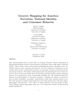 Grocery Shopping for America: Conflict, National Identity, and