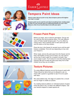 Tempera Paint Ideas printable - Faber