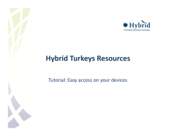 Hybrid Turkeys Resources