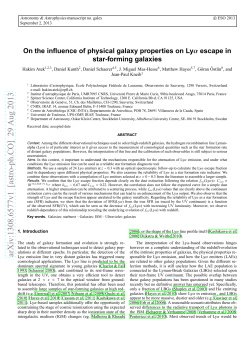 On the influence of physical galaxy properties on Lyman