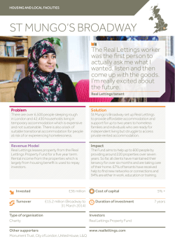 st mungo`s broadway - Big Society Capital