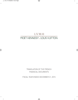 TRANSLATION OF THE FRENCH FINANCIAL DOCUMENTS