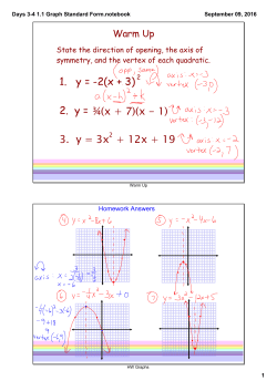 Days 3-4 1.1 Graph Standard Form.notebook