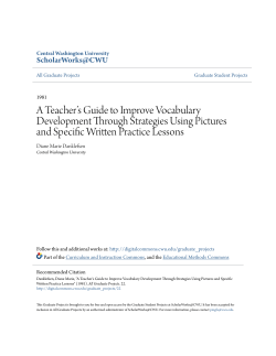 A Teacher`s Guide to Improve Vocabulary Development Through