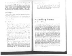 Maxine Hong Kingston
