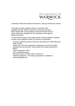 Potato diseases in Britain: introduction, outbreaks, impacts and