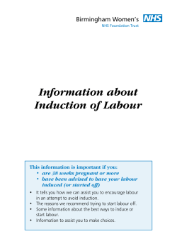 Information about Induction of Labour