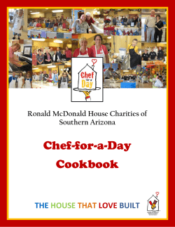 Chef-for-a-Day Cookbook