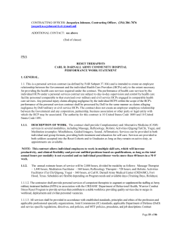 CONTRACTING OFFICER: Jacquelyn Johnson